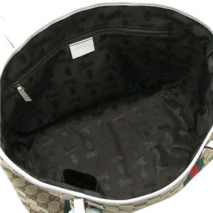 GUCCI(グッチ) トートバッグ 211971 TOTE DOUBLE SHOULDER MEDIUM ベージュ/ホワイト