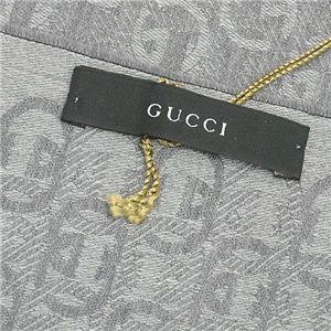 GUCCI(グッチ) マフラー 201123 4G200 ライトグレイ
