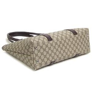 GUCCI(グッチ) トートバッグ 114288 TOTE - DOUBLE SHOULDER ベージュ/ダークブラウン