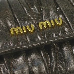 Miu Miu(ミュウミュウ) キーケース 5M0222 MATELASSE LUX グレー