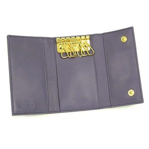 Miu Miu(ミュウミュウ) キーケース 5M0222 ST COCCO ライトパープル