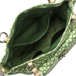 Coach(コーチ) ショルダーバッグ 13142LEAH OP ART COATED C ライム