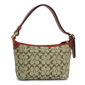 Coach(コーチ) ショルダーバッグ 12594SIGNATURE STRIPE レッド 第4画像