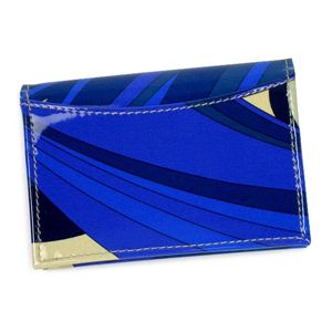 Emilio Pucci(エミリオプッチ) カードケース 96SE02 ブルー