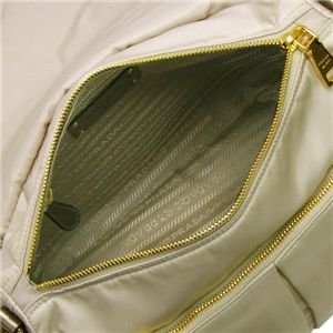 PRADA(プラダ) ナナメガケバッグ BT0687 TESSUTO ベージュ/アイボリー 第2画像