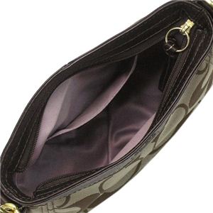 Coach(コーチ) ポーチ 41856ZOE SIGNATURE ダークブルー