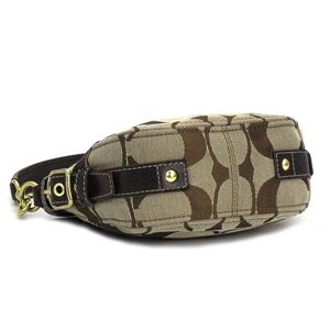 Coach(コーチ) ポーチ 41856ZOE SIGNATURE ダークブルー