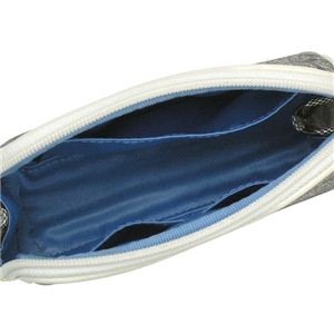 Coach(コーチ) ポーチ 42383HERITAGE STRIPE ブラック/ホワイト