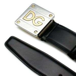 Dolce&Gabbana(ドルチェ&ガッバーナ) ベルト BC2493 QUADRATA BICOLOR LO ブラック 95