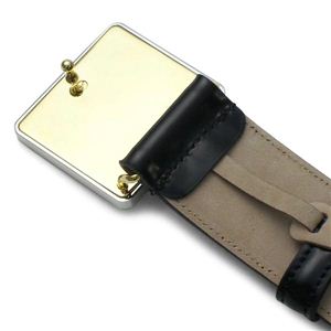 Dolce&Gabbana(ドルチェ&ガッバーナ) ベルト BC2493 QUADRATA BICOLOR LO ブラック 95