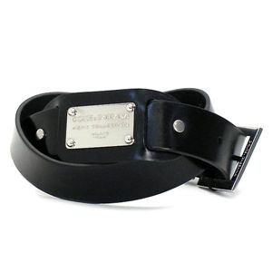Dolce&Gabbana(ドルチェ&ガッバーナ) ベルト BC2549 CON PLACCA IN PELLE ブラック 95