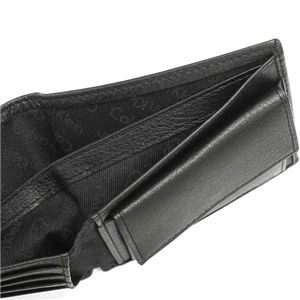 Calvin Klein（カルバン・クライン）二つ折り財布（小銭入れ付）  79215 BILLFOLD WITH COIN PURSE ブラック 第3画像