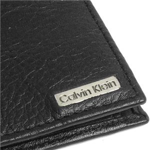 Calvin Klein（カルバン・クライン）二つ折り財布（小銭入れ付）  79215 BILLFOLD WITH COIN PURSE ブラック 第4画像