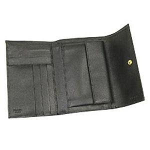 01プラダ/PRADA 二つ折り財布（小銭入れつき）/ SAFFIANO ORO 1M0510/ブラック