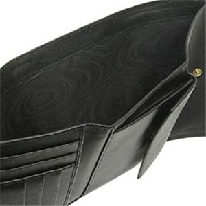 02プラダ/PRADA 二つ折り財布（小銭入れつき）/ SAFFIANO ORO 1M0510/ブラック
