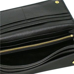 PRADA（プラダ） 長札財布 TES+SAF COLOR 1M1132 TES SAFFIANO ブラック 第3画像