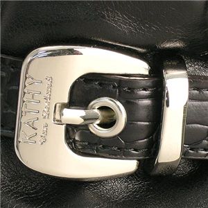 KathyVanZeeland（キャシーバンジーランド） ショルダーバッグ H44510 BELT SHOPPER ブラック 第5画像