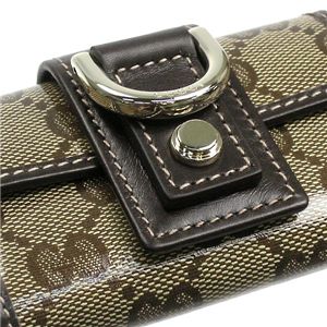 Gucci(グッチ) キーケース NEW ABBEY 141419 BASIC KEY-CASE 9643 ベージュ/ダークブラウン