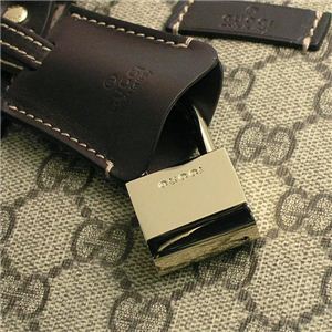 Gucci（グッチ） ブリーフケース LADIES CLUB ORIG.GG 223667 9643 9643 ベージュ/ダークブラウン 第4画像