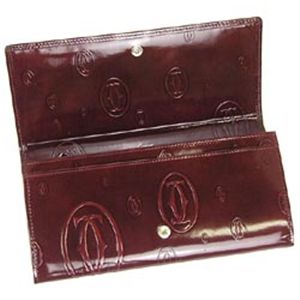 01カルティエ/Cartier 長札財布 HAPPY BIRTHDAY L3000722 HAPPY BIRTHDAY/ワイン