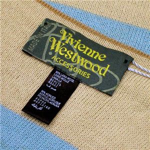 Vivienne Westwood（ヴィヴィアンウエストウッド） マフラー SL1/F432 1 キャメル 第2画像