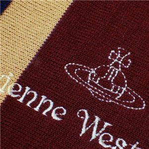Vivienne Westwood（ヴィヴィアンウエストウッド） マフラー SL1/F432 4 ネイビー 第3画像