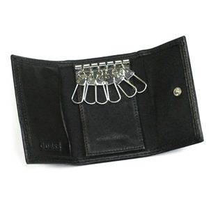 02ゲス/GUESS キーケース OBSESSION 6 hook keycase/ブラック