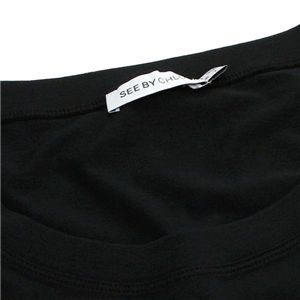 SEE BY CHLOE（シーバイクロエ） Tシャツ 522201 C74 ブラック 38 第3画像
