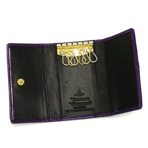 Vivienne Westwood（ヴィヴィアンウエストウッド） キーケース NEW HARLEQUIN 720 パープル 第2画像