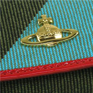 Vivienne Westwood（ヴィヴィアンウエストウッド） キーケース WINTER TARTAN 720V カーキー 第3画像