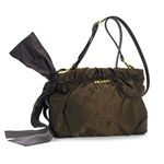 Prada�ʥץ���� ���������Хå� NYLON JACQUARD+NAPPA BT0705 �������֥饦��