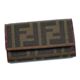 Fendi�i�t�F���f�B�j �L�[�P�[�X 8AP079 KEYRING 6 GANCI ZUC. KUY ���b�h/�u���E��
