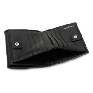 Christian Dior(クリスチャン ディオール) 二つ折り財布(小銭入れ付) LADY DIOR 43022 NDA3 ブラック