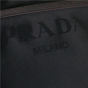 03プラダ/PRADA ショルダーバッグ TESSUTO BOW VA0795 F0892/ダークブラウン/ブラック
