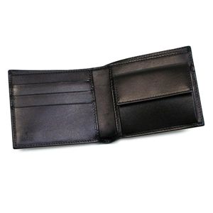 Gucci（グッチ） 二つ折り財布（小銭入れ付） GUILLOCHET 233078 GUILLOCHET 1000 ブラック 第2画像