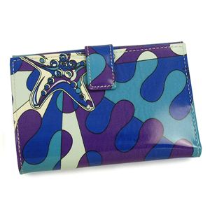 Emilio Pucci（エミリオプッチ） Wホック財布 01SM05 3 ブルー 第3画像