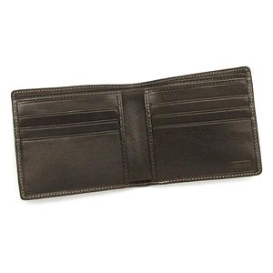 Coach（コーチ） 二つ折りカード入れ SIGNATURE STRIPE 74021 S.L.G SIGS STP DBL BFLD KH/DE ベージュ/ブルー 第2画像