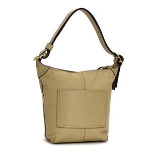 Coach（コーチ） ショルダーバッグ BLEECKER LEATHER 12376 B4/SN ベージュ/アイボリー 第4画像