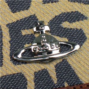 Vivienne Westwood（ヴィヴィアンウエストウッド） 二つ折り財布（小銭入れ付） STONEAGE 730 ベージュ 第4画像