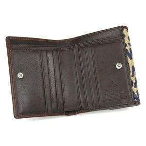 Vivienne Westwood（ヴィヴィアンウエストウッド） Wホック財布 STONEAGE 737 ベージュ 第2画像