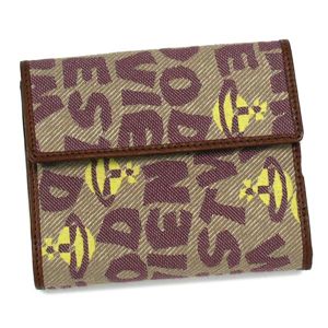 Vivienne Westwood（ヴィヴィアンウエストウッド） Wホック財布 STONEAGE 737 カーキー 第3画像