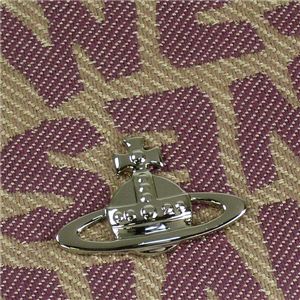 Vivienne Westwood（ヴィヴィアンウエストウッド） Wホック財布 STONEAGE 737 カーキー 第5画像