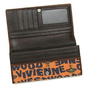 Vivienne Westwood（ヴィヴィアンウエストウッド） 長財布 STONEAGE 1032 オレンジ 第2画像