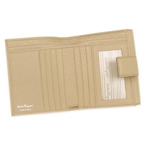 Ferragamo（フェラガモ） Wホック財布 G.MEDITERRANEO VITEL 22A373 421561 ベージュ 第2画像