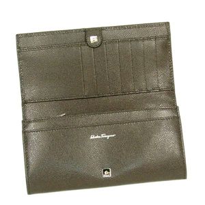 Ferragamo（フェラガモ） 長財布 ニッケル カーフ 22A694 420001 グレー 第2画像