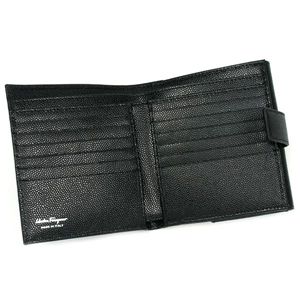 Ferragamo（フェラガモ） Wホック財布 FANDANGOCAL 22A590 404054 ブラック 第2画像