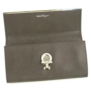 Ferragamo（フェラガモ） 長財布 GANCINI ICONA VITELL 22A437 422393 グレー 第2画像