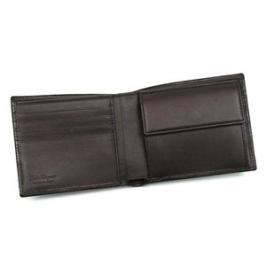 Ferragamo（フェラガモ） 二つ折り財布（小銭入れ付） GAMMA 668734 433495 ブラウン 第2画像