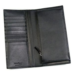 Ferragamo（フェラガモ） 長財布 GAMMA 668744 433448 ブラック 第2画像
