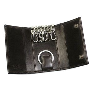 Ferragamo（フェラガモ） キーケース GANCIO ONE 668680 432434 ダークブラウン 第2画像